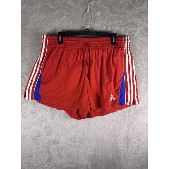 adidas Other - Adidas Swim Trunks Shorts Mens 2XL Red 3-Stripes Quick Dry Lined FS6153